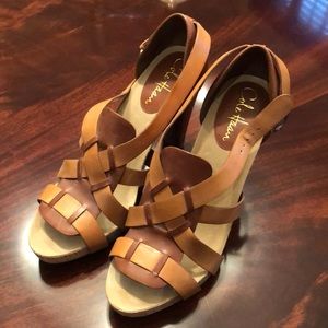 Cole Haan leather strappy heeled sandal